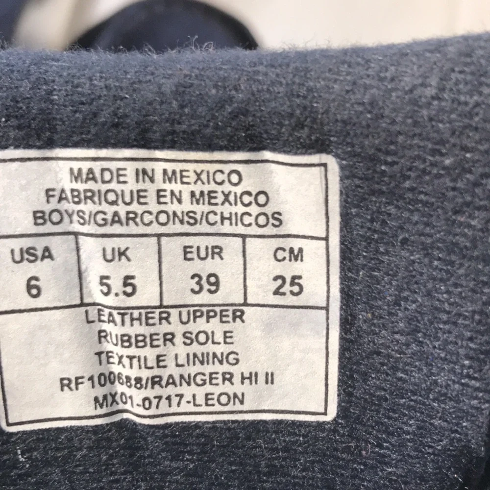 Polo Ralph Lauren Navy Blue Leon Lace-Up Ankle Boots with Embroidered Polo Bear
